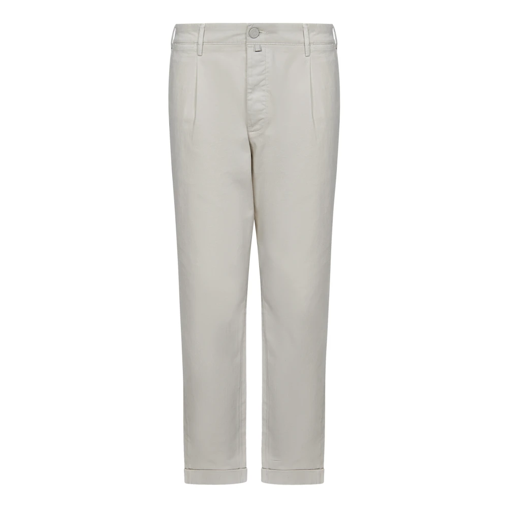 Jacob Cohën Witte Slim Fit Jeans met Details White Heren