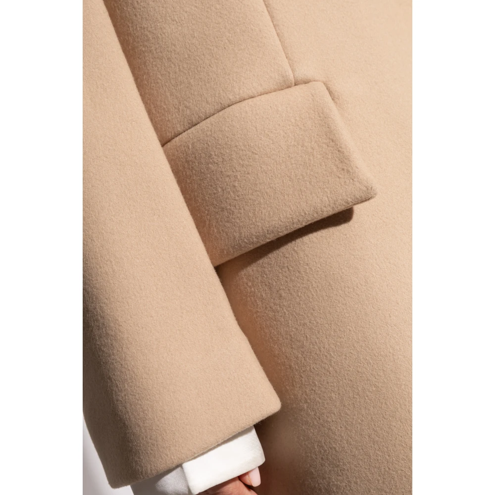 Jil Sander Wollen jas Beige Dames