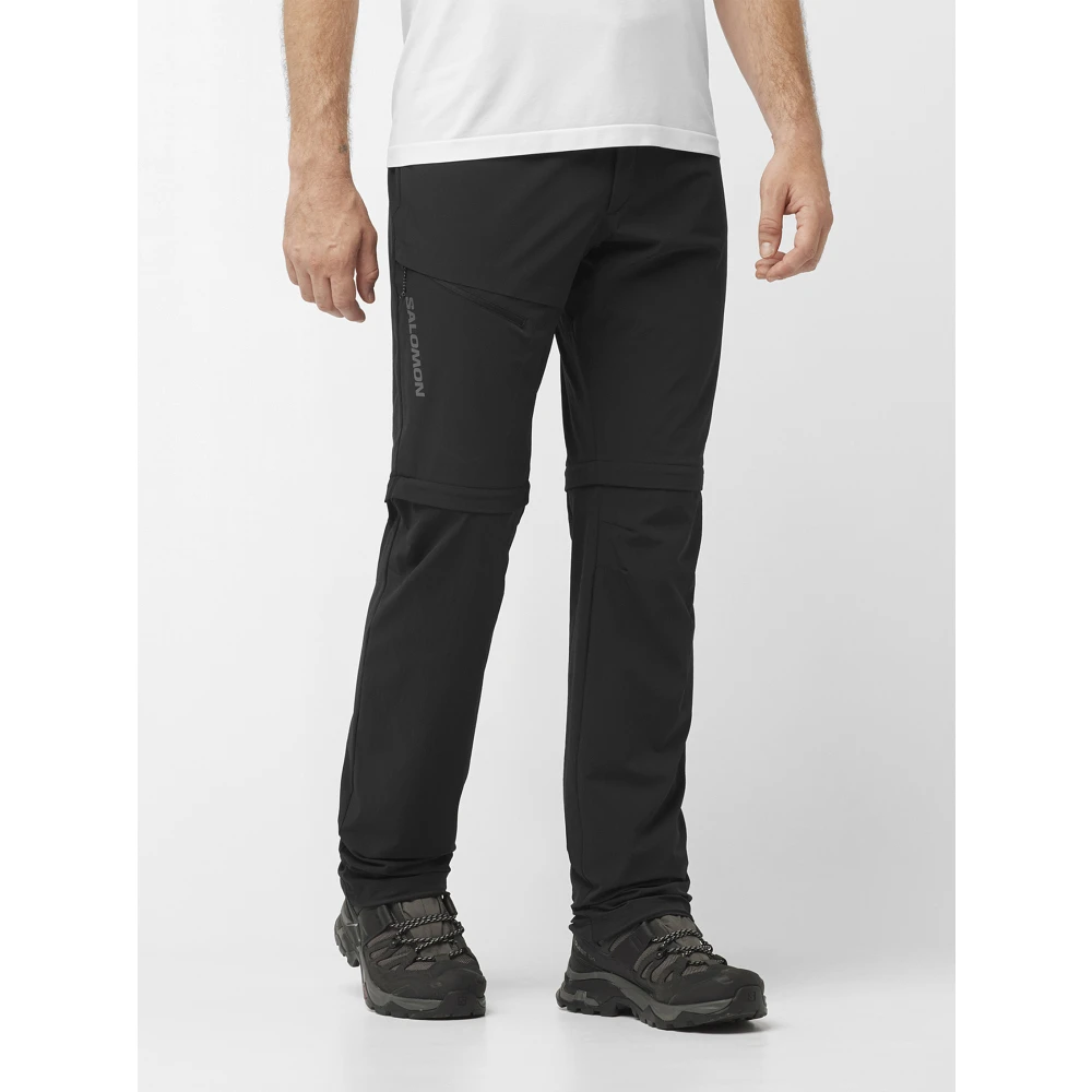 Salomon Wayfarer Zip Off Broek Black Heren
