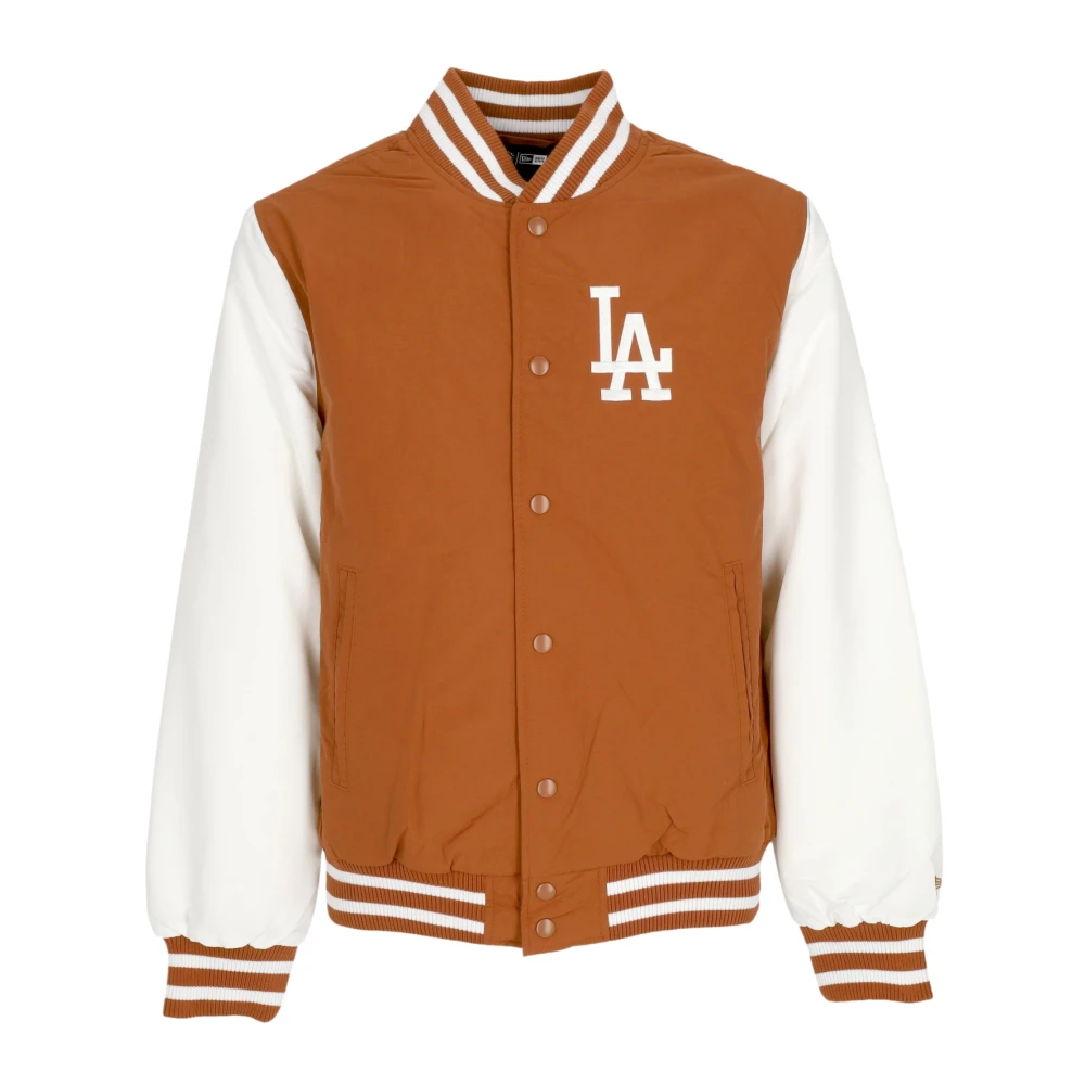 New era Dodgers Wordmark Bomber Jack Aarde Bruin Brown Heren