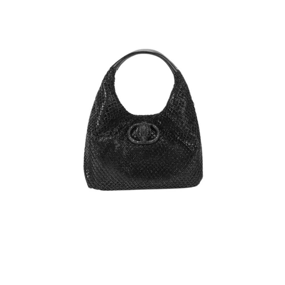 Kurt Geiger Donna Nero Per 6063800069 Borsa Hobo Chelsea Nera (Osfa), Casual, Da Sera, Camoscio, Tessuto - Immagine 4