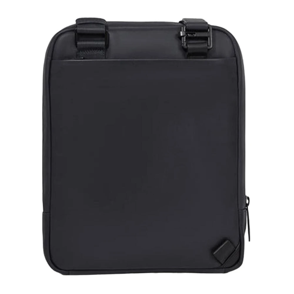 Piquadro Zwarte leren tas Eén Black Heren