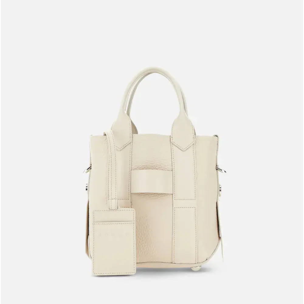 Hogan Klassieke Winkel Tas Ivoor Script Beige Dames