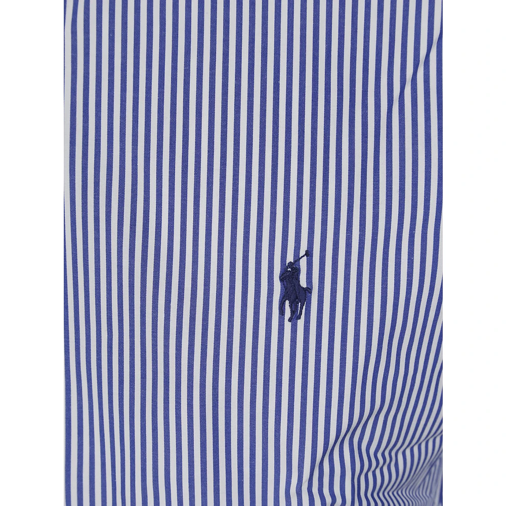 Polo Ralph Lauren Gestreept Bistretch Poplin Overhemd Blue Heren
