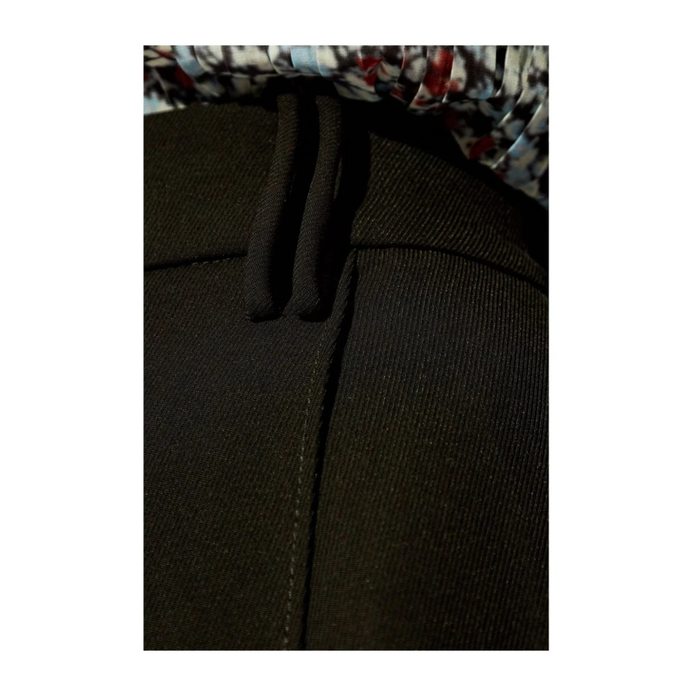 Ganni Zwarte Broek Met Rechte Pijpen Black Dames
