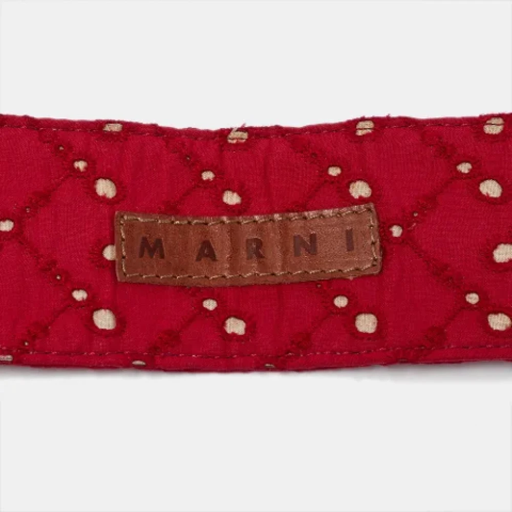 Marni Pre-owned Fabric belts Red Dames