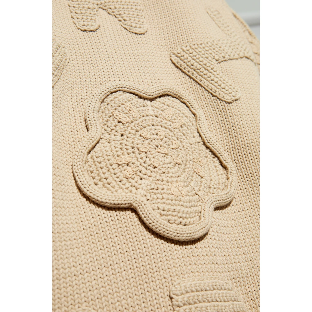 Kenzo Katoenen trui met logo Beige Heren