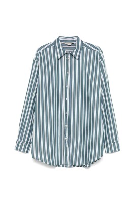 dark-green-button-up-shirt-with-box-pleat-detail
