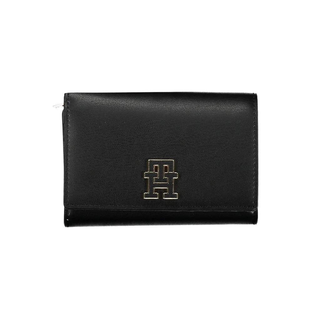 Tommy Hilfiger Women's Black Polyethylene Wallet - Wallets & Cardholders - One Size- Accessories