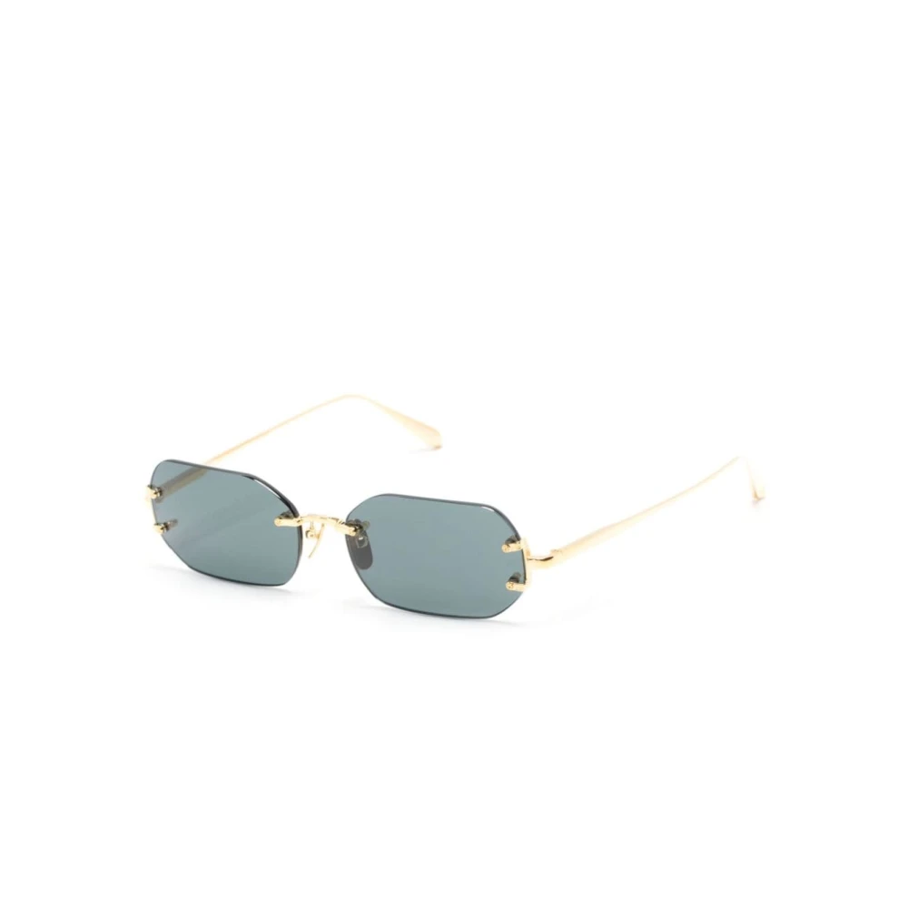 Linda Farrow Yellow Sunglasses, Female, 58 Mm, Lfl1477 C1 Sun Sunglasses