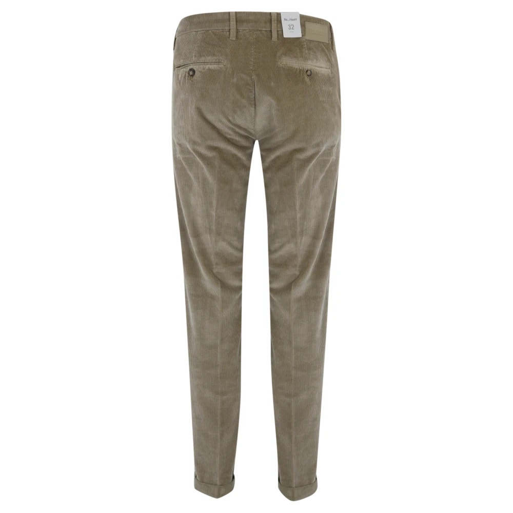 Re-Hash Fluweel Herenbroek Slim Fit Beige Heren