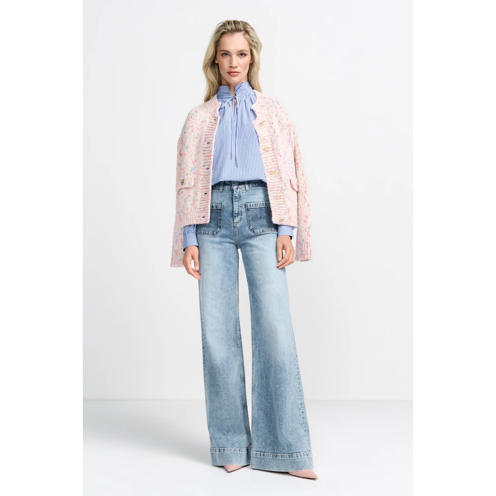 Rich & Royal Donkerblauwe Denim Jeans Blue Dames