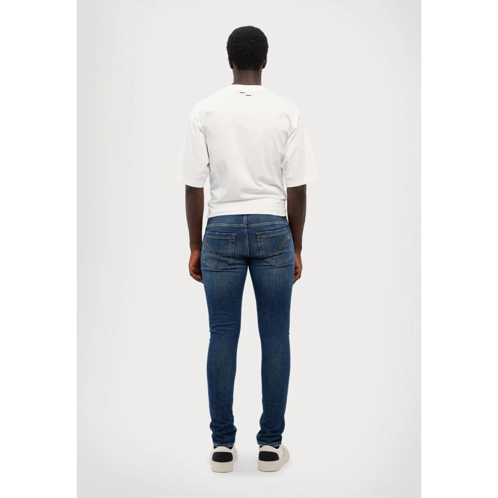 Dondup Slim Fit Blauwe Denim Jeans Blue Heren