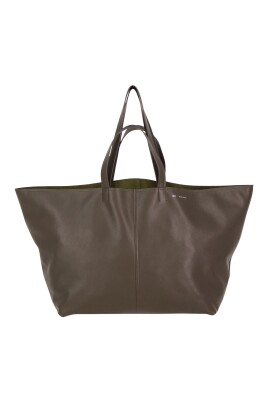 maxi-cabas-marron-cuir-graine