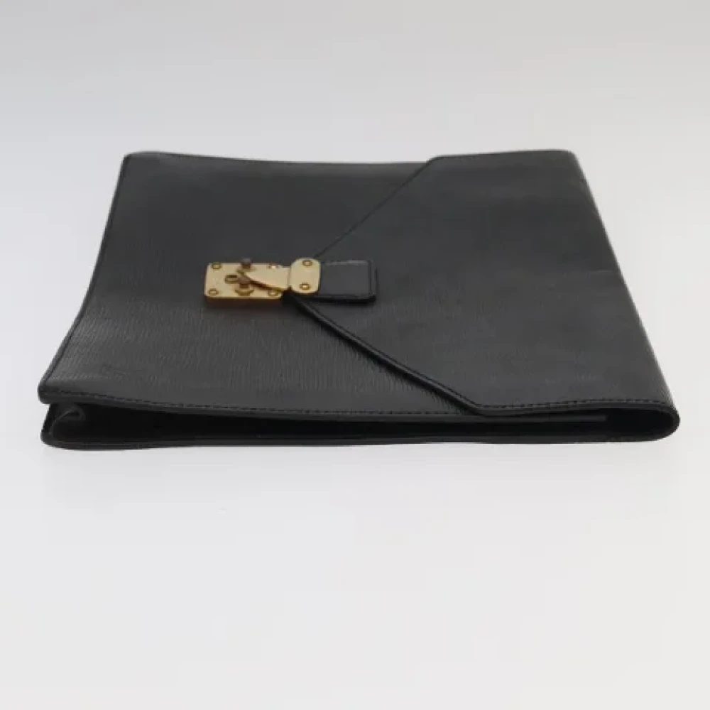 Louis Vuitton Vintage Pre-owned Leather briefcases Black Dames