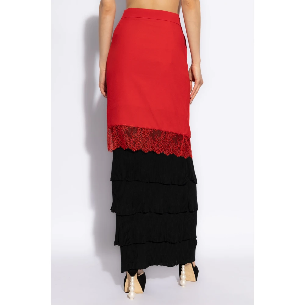 Moschino Rok met kant Red Dames