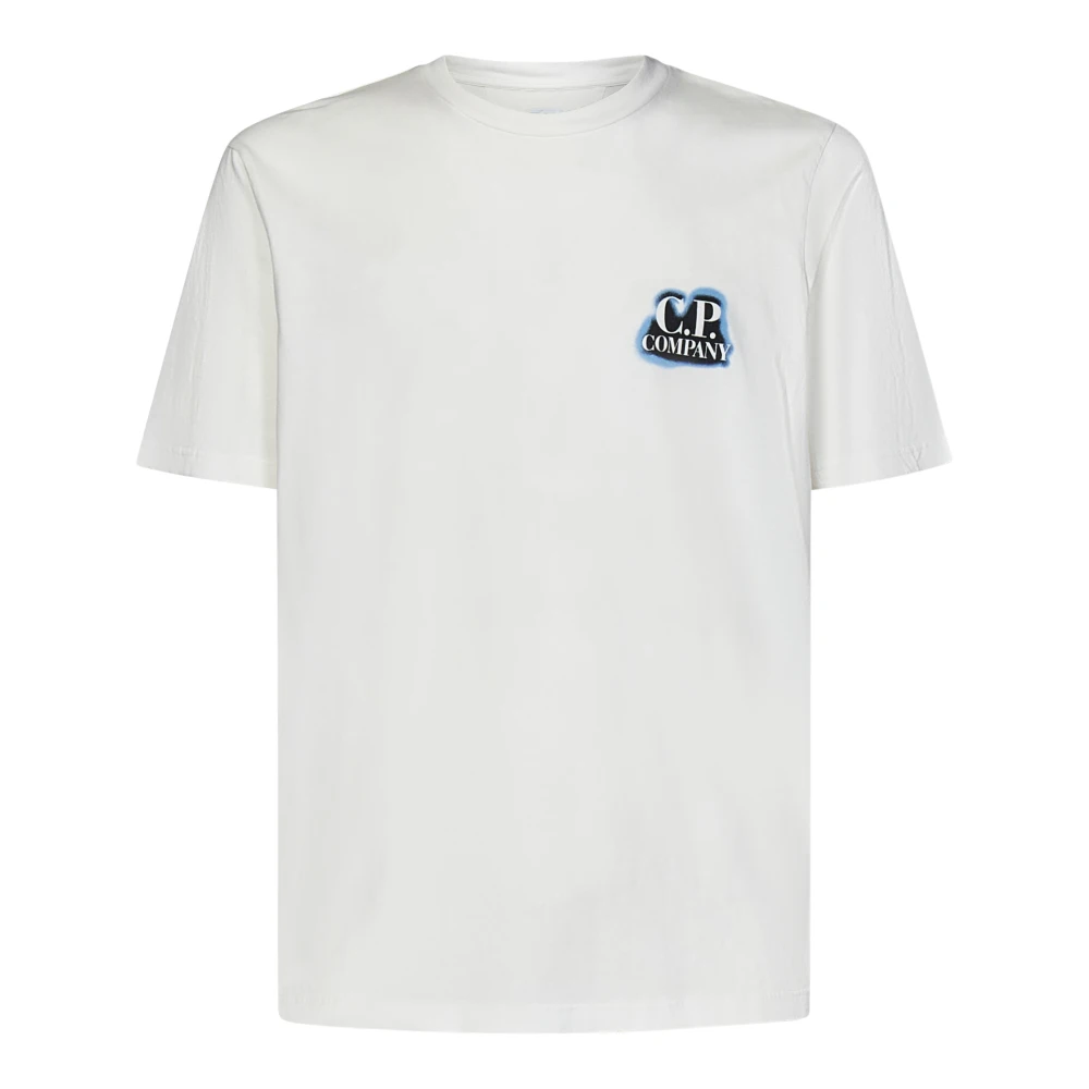 C.P. Company Witte T-shirt met Zeemansgrafiek White Heren