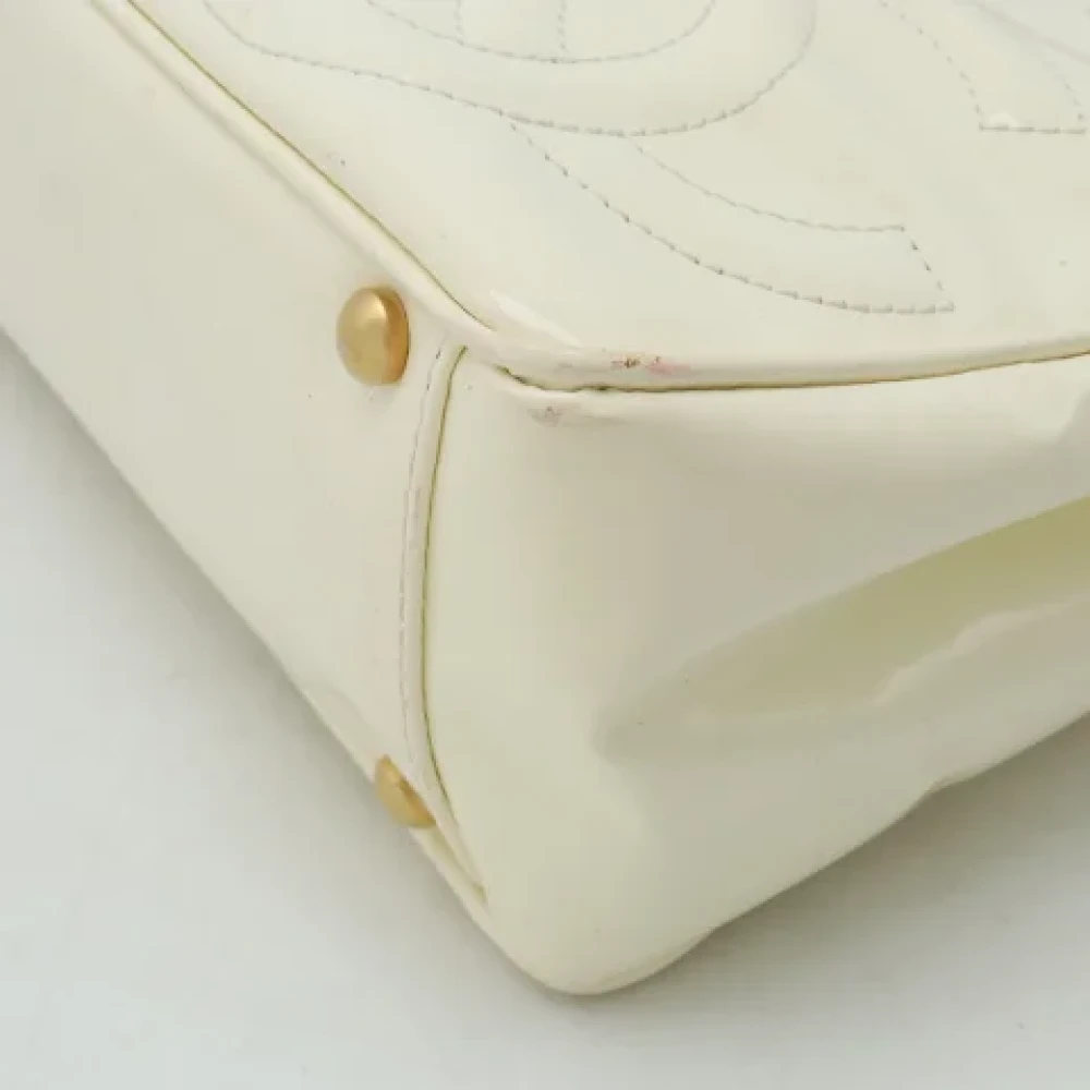 Chanel Vintage Pre-owned Leather handbags Beige Dames