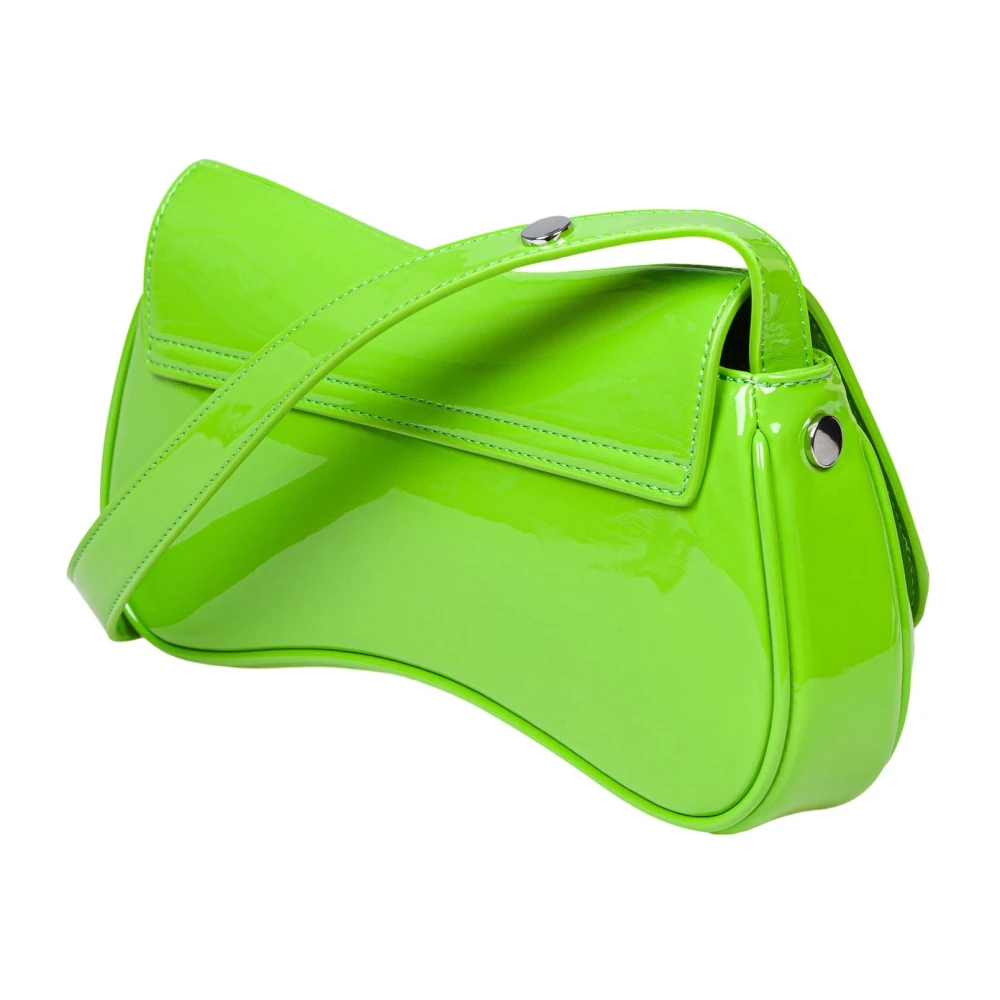 Diesel Groene Schoudertas met Glanzende Afwerking Green Dames