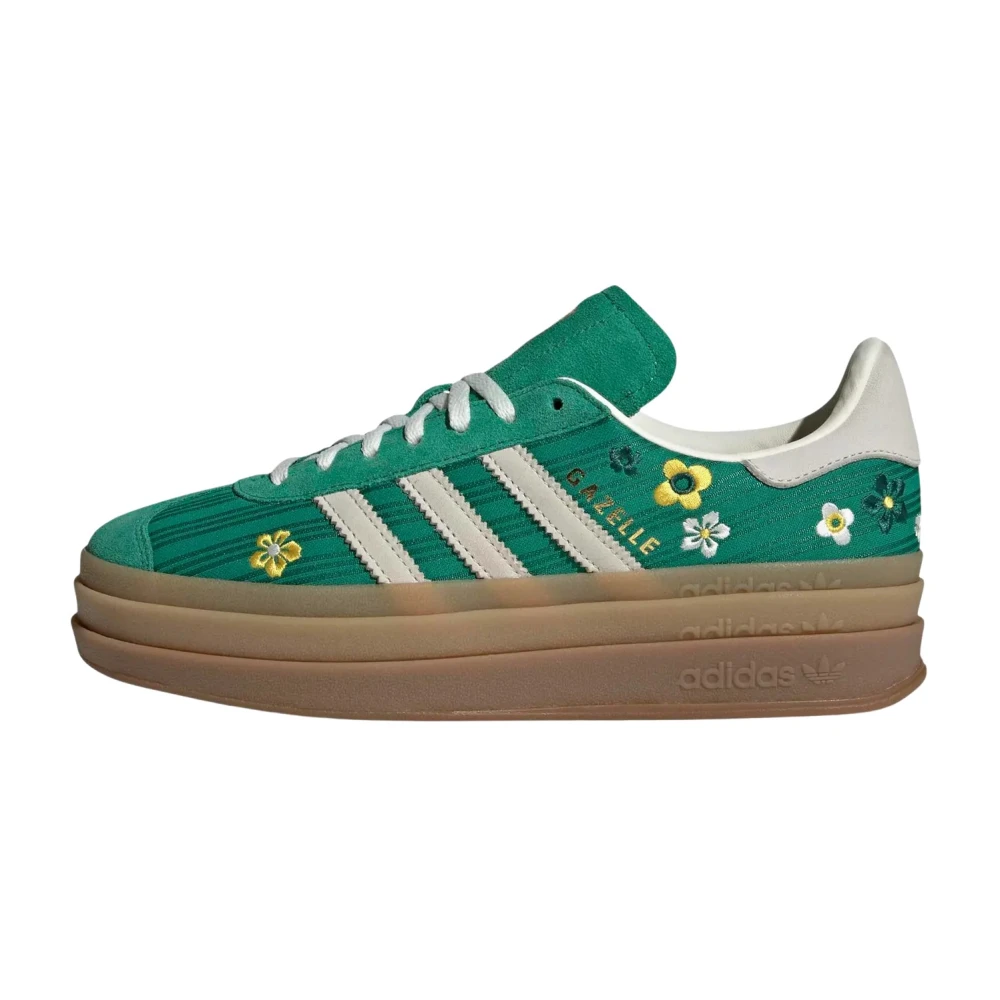 Adidas Women's Green Gazelle Bold - Skateboarding - 5 Uk - Sport