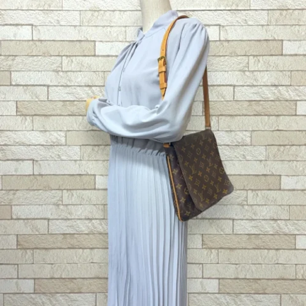 Louis Vuitton Vintage Pre-owned Canvas shoulder-bags Brown Dames