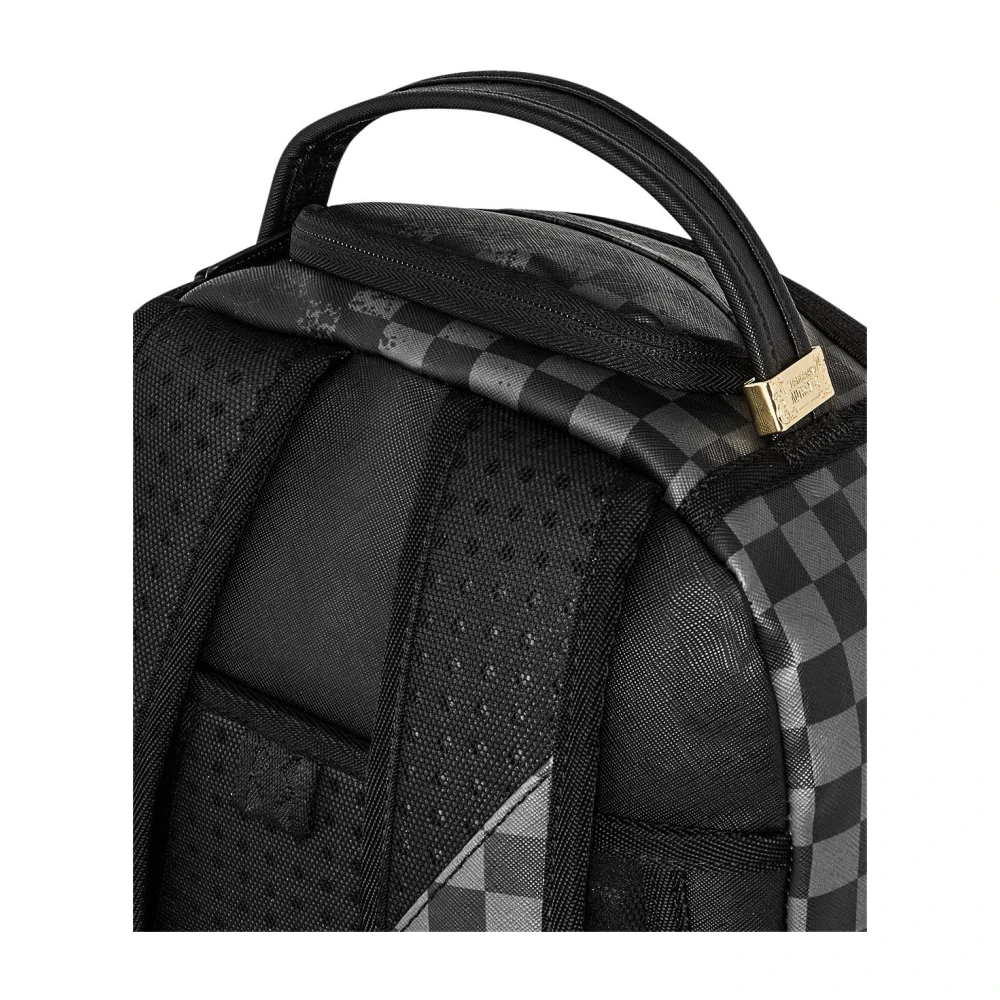 Sprayground Grijze Check Dlxsv Rugzak Black Unisex