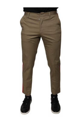 brown-logo-casual-tapered-pants