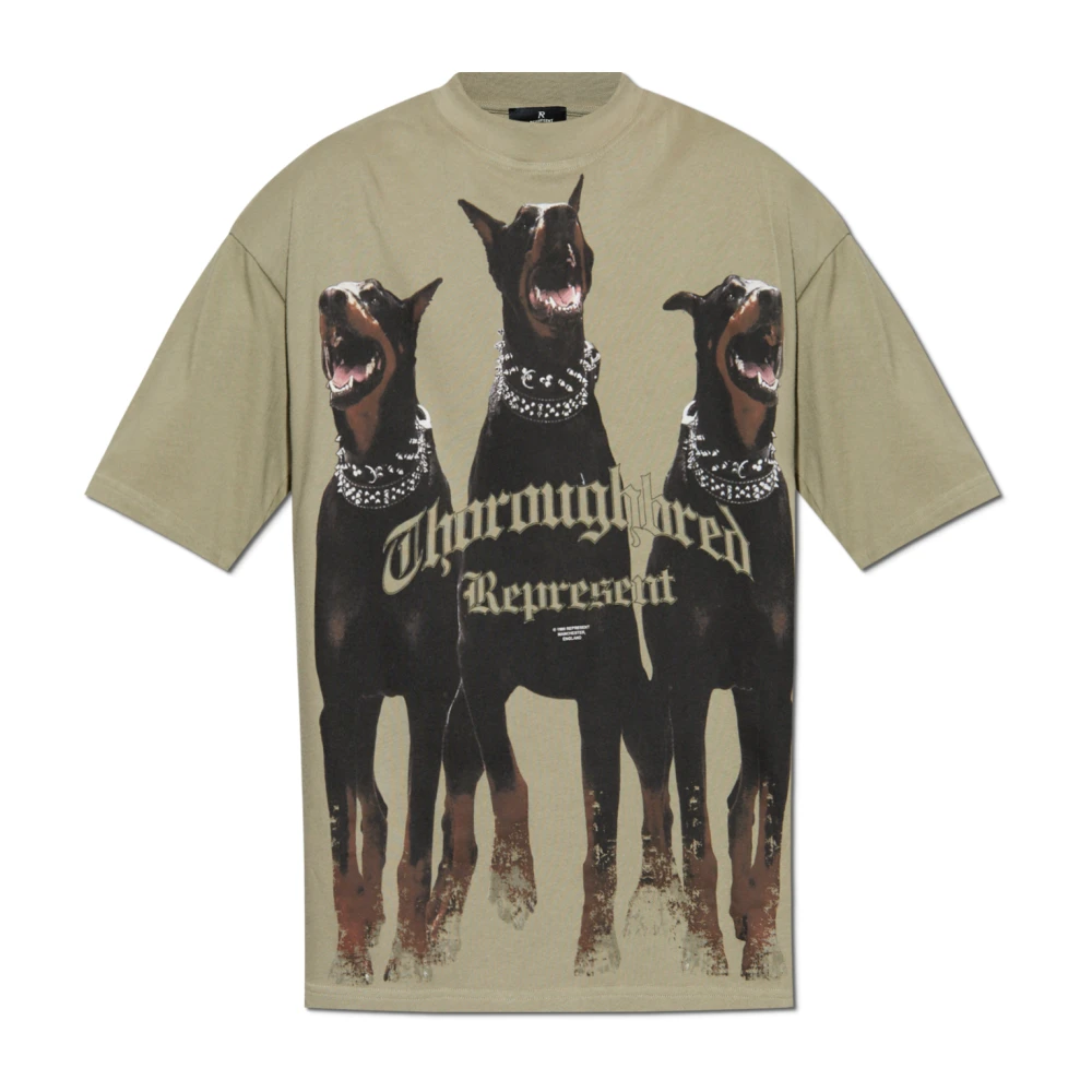 Represent T-shirt Thoroughbred Green Heren