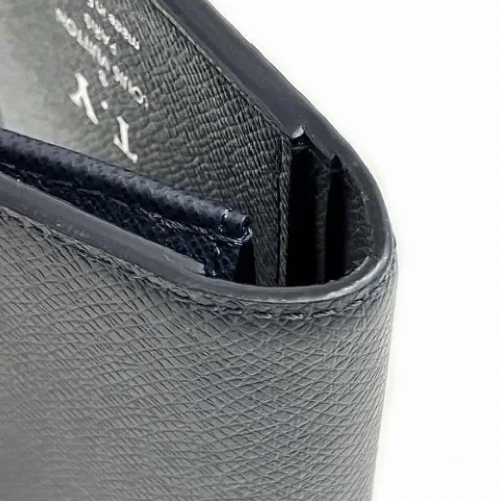 Louis Vuitton Vintage Pre-owned Leather wallets Blue Heren