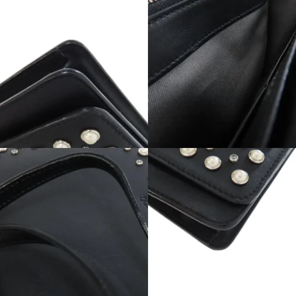 Jimmy Choo Pre-owned Leather shoulder-bags Black Dames