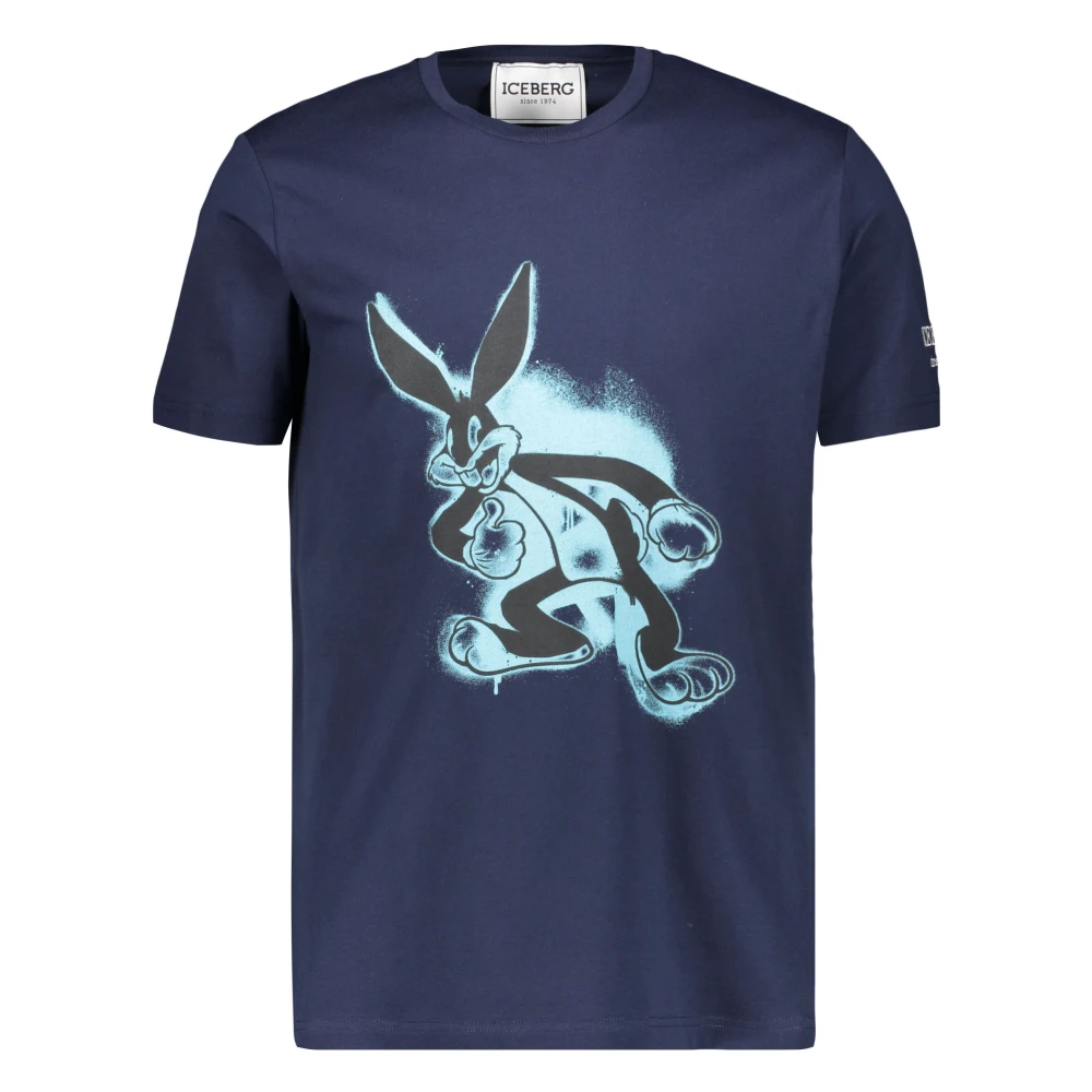 Iceberg - Tops > T-Shirts - Blue - Iceberg - Modalova