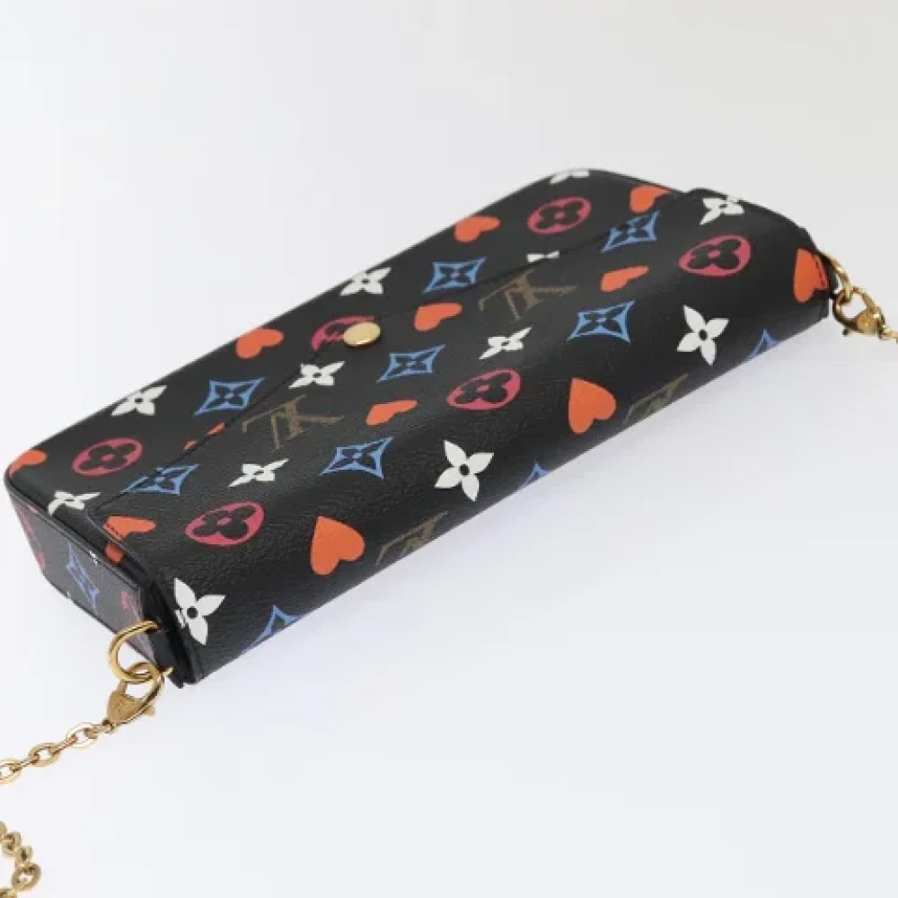 Louis Vuitton Vintage Pre-owned Canvas clutches Black Dames