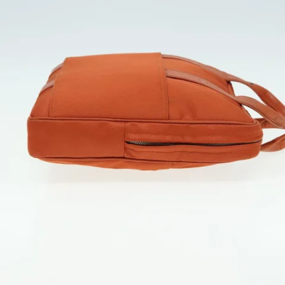 Hermès Vintage Pre-owned Canvas handbags Orange Dames