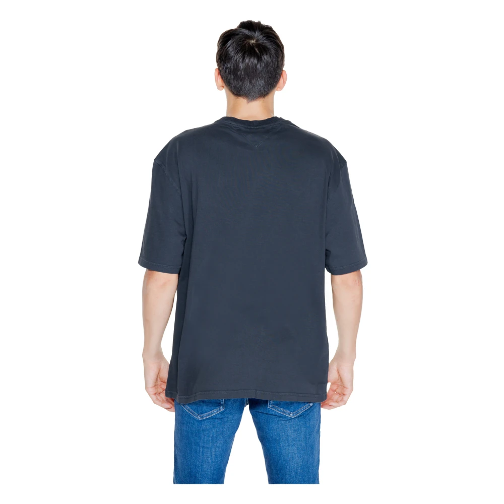 Tommy Jeans Big Flag Tee Herfst Winter Collectie Black Heren