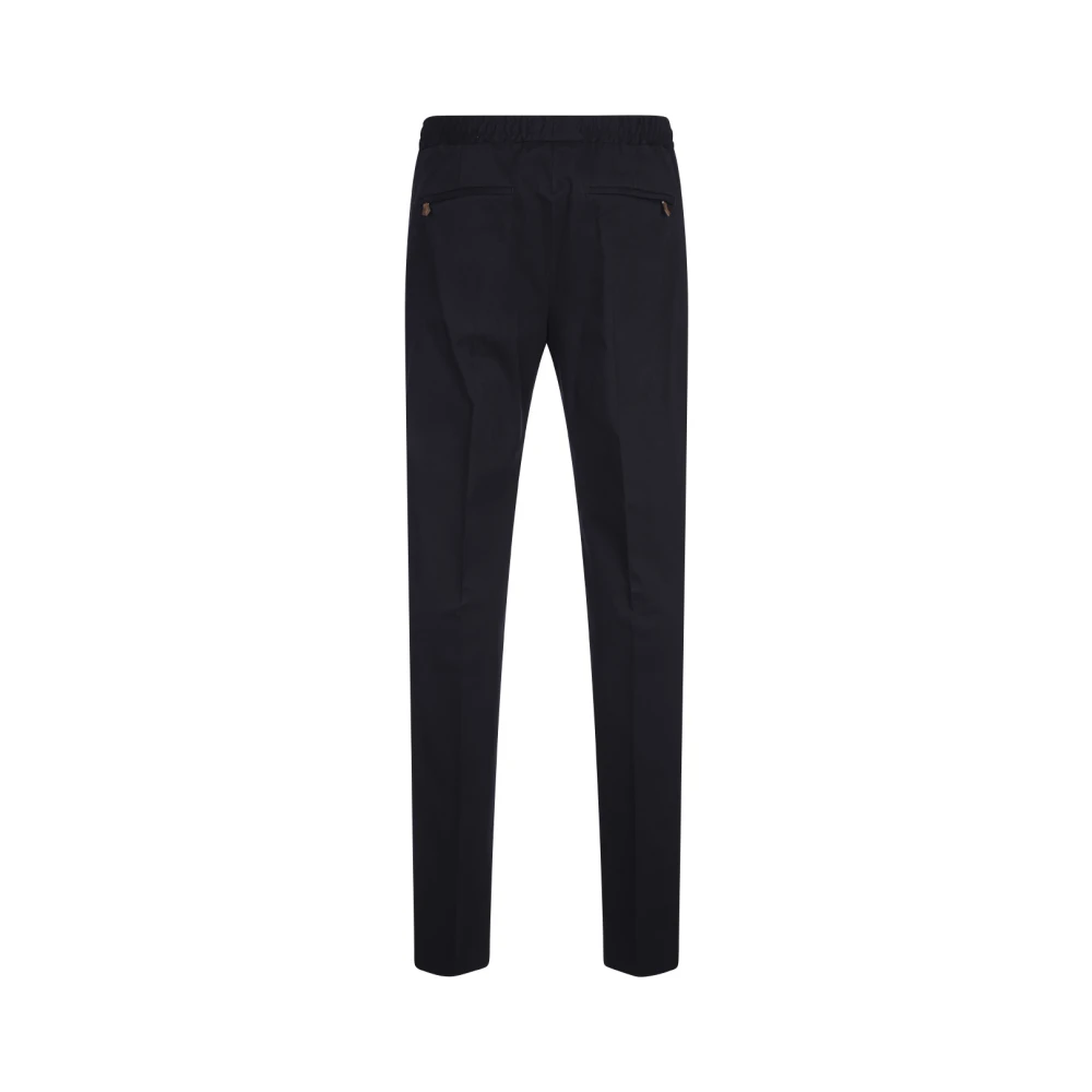 PT Torino Blauwe Slim Fit Broek Katoen Kasjmier Blue Heren
