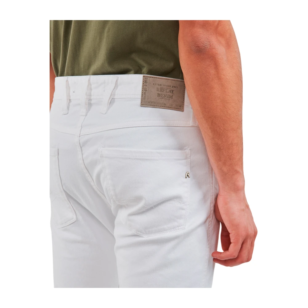 Replay Stijlvolle Skinny Jeans White Heren