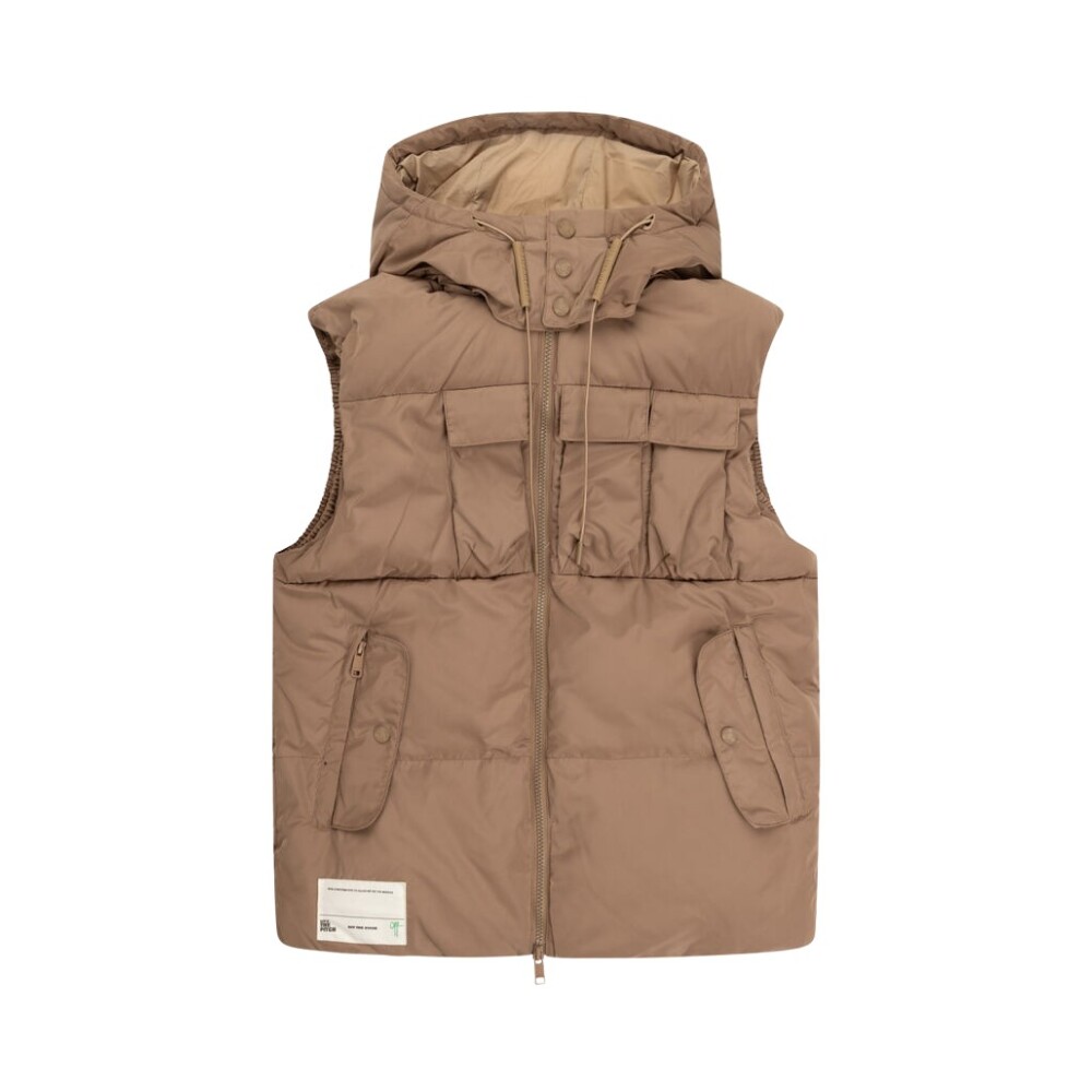 Gilet Rembourre Homme Beige Marron Off The Pitch Gilets Miinto