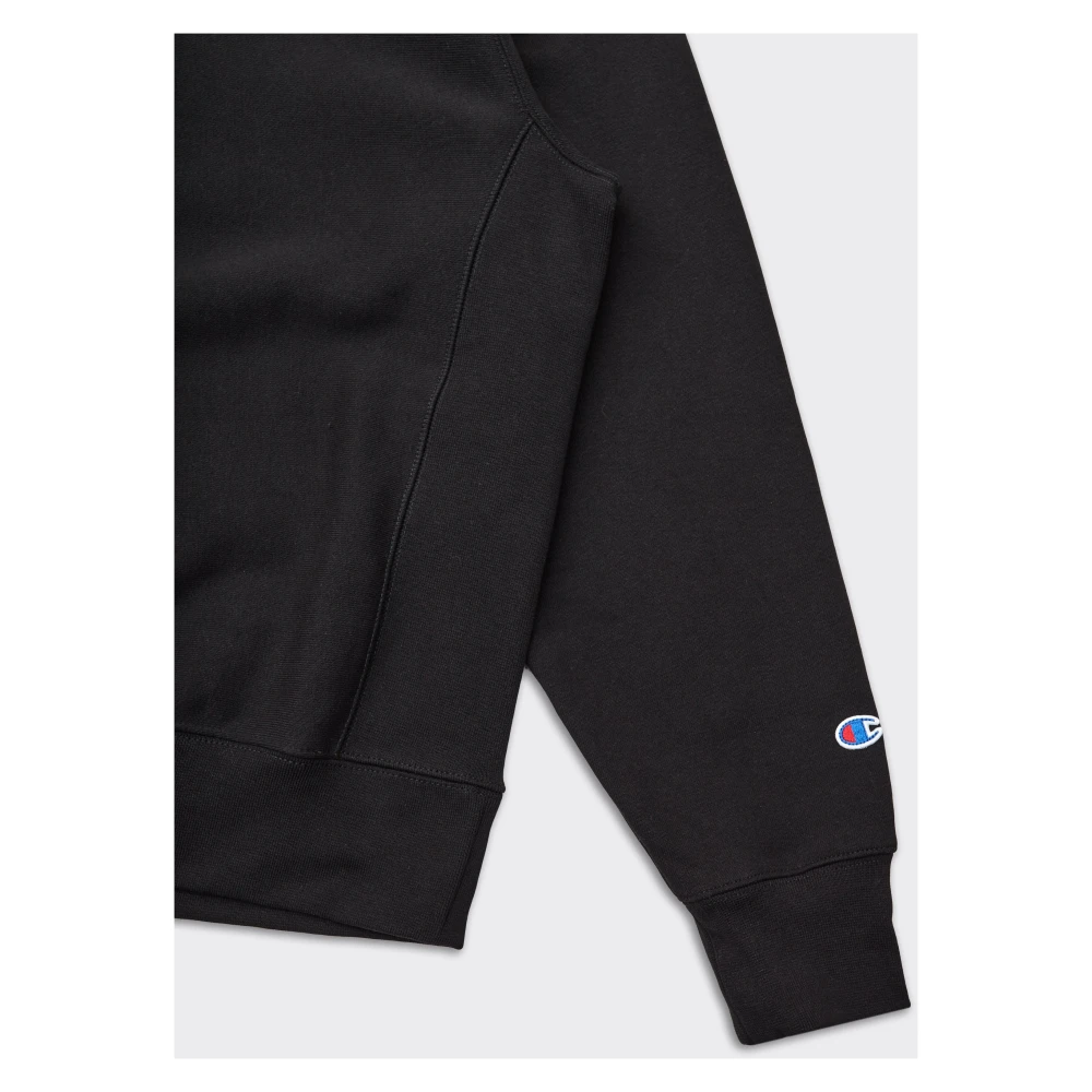 Champion Zwarte Reverse Weave Hoodie Black Heren