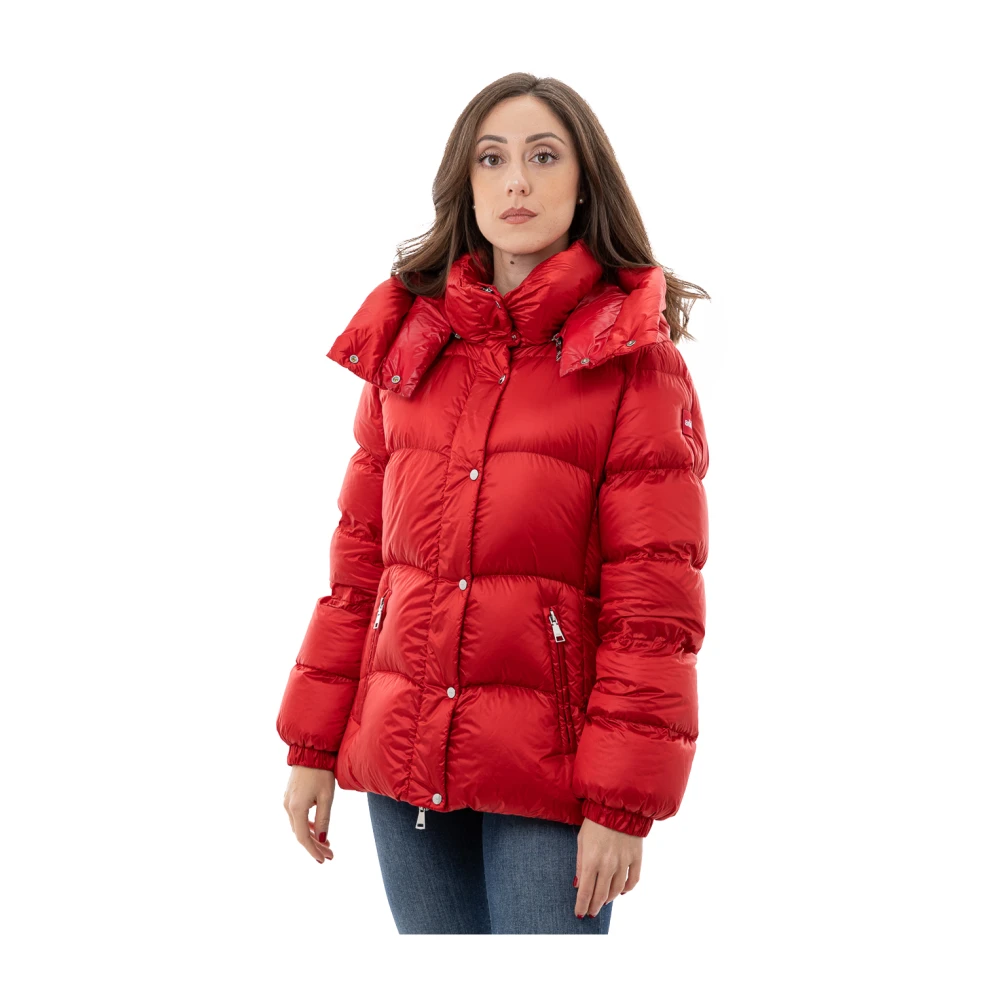 add Pufferjas met afneembare capuchon Red Dames