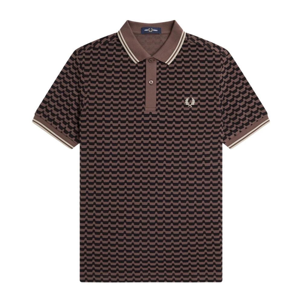 Fred Perry Abstract Grafisch Poloshirt Multicolor Heren