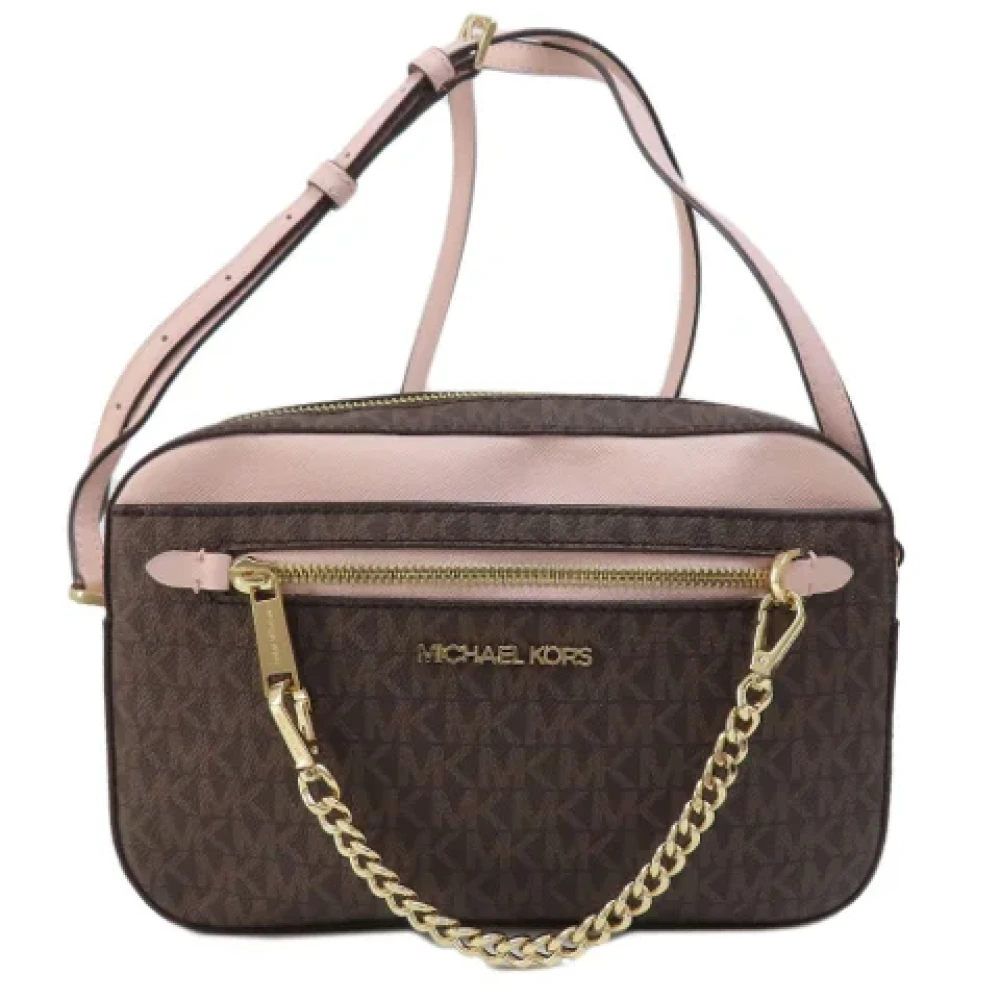 Michael Kors Pre-owned Fabric shoulder-bags Brown Dames