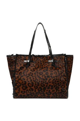 Marcella Leopard Print Shopper Tote