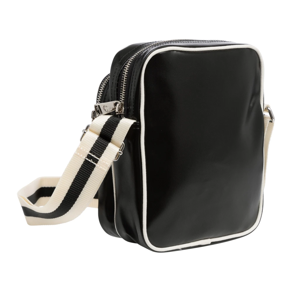 Fred Perry Stijlvolle Crossbody Tas met Verstelbare Band Black Heren