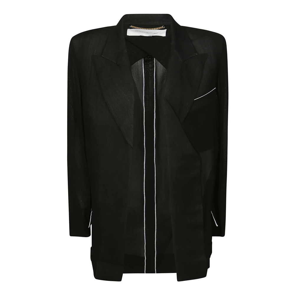 Victoria Beckham Elegante Blazer voor Vrouwen Black Dames