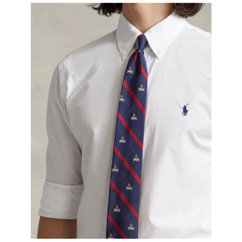 Polo Ralph Lauren Stretch Katoenen Maatwerk Overhemd White Heren