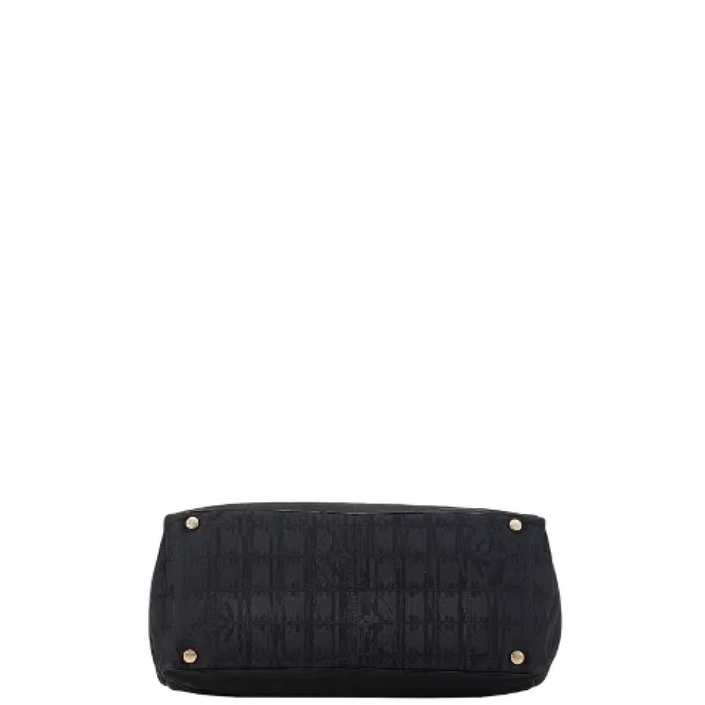 Chanel Vintage Pre-owned Canvas chanel-bags Black Dames