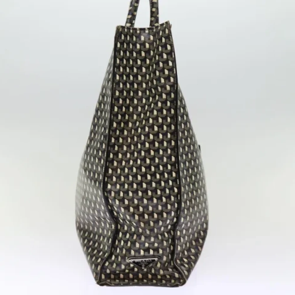 Prada Vintage Pre-owned Leather totes Black Dames
