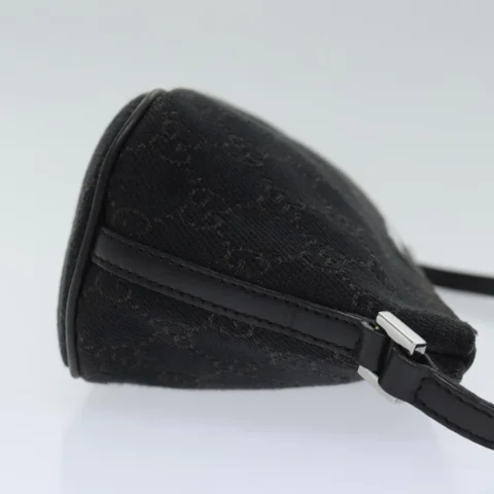 Gucci Vintage Pre-owned Canvas pouches Black Dames