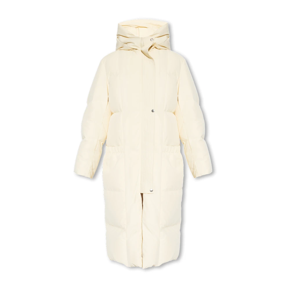 Jil Sander Lång dunjacka Beige, Dam