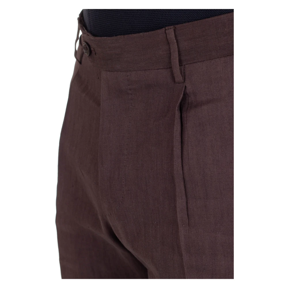 Tagliatore Bruine Jurk met Revers Kraag Brown Heren